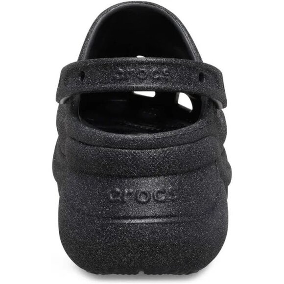 NEW Crocs Sizes 6, 7, 8, 9, 10 Women's Bae Glitter Platform Clog - Black - Picture 2 of 8